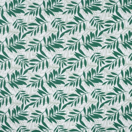 Coupon 3m Tissu Popeline Imprimé Vert Militaire