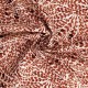 Coupon 3m Tissu Popeline de Coton Impression Digitale Plume Brun