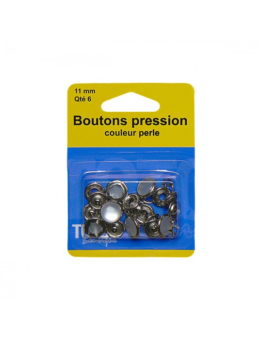 Boutons pression perle 11 mm nc
