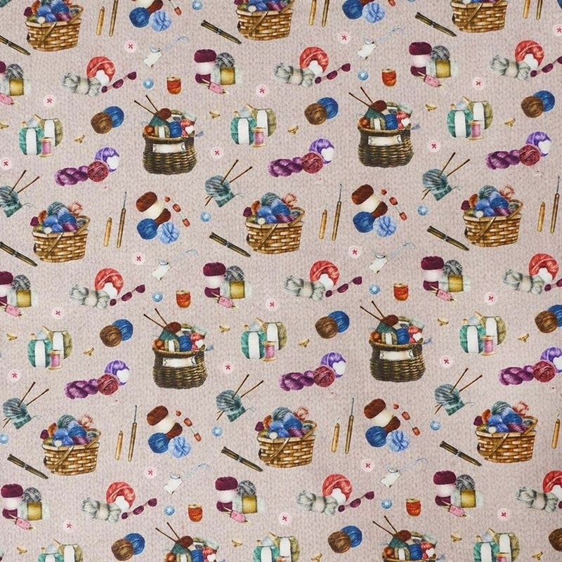 Coupon 3m Tissu Popeline Moments Tricot