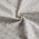 Coupon 3m Tissu Popeline Eventails Ecru