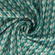 Coupon 3m Tissu Popeline De Viscose Imprimée Abstrait Vert