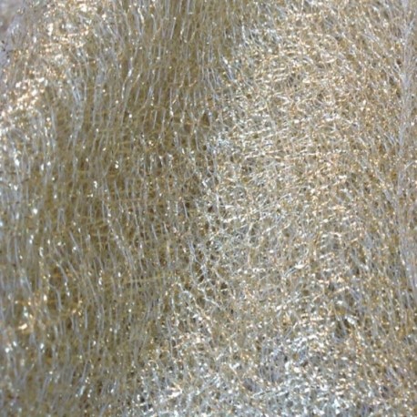 Coupon 3m Tissu Resille Or