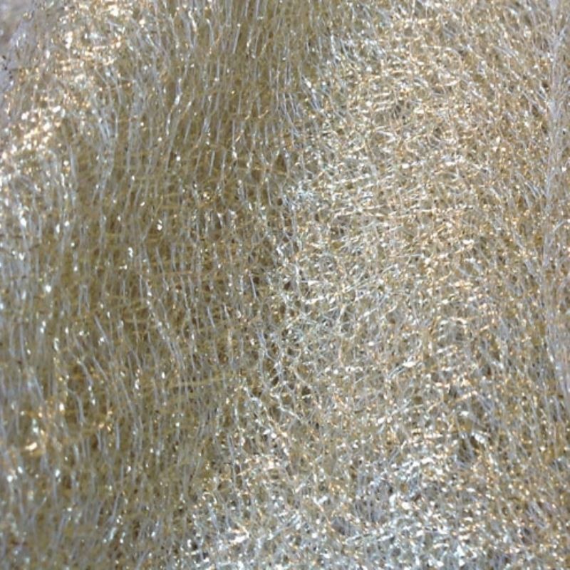 Coupon 3m Tissu Resille Or