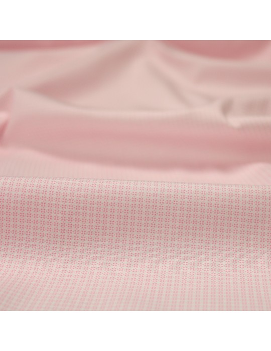 Tissu coton d'habillement imprimé rose