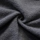 Coupon 3m Tissu Bouclette Toison Uni Gris 