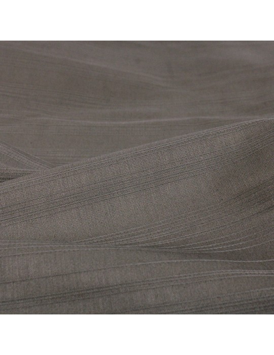 Coupon d'habillement coton/élasthanne gris à rayures