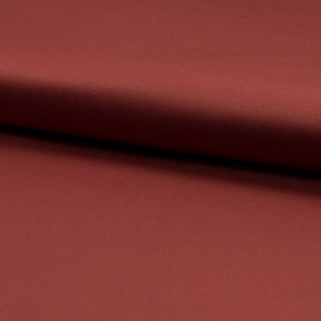 Coupon 3m Tissu Satin de Coton Terracotta 