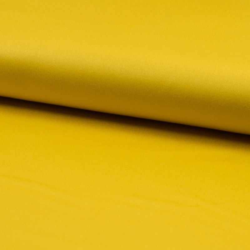 Coupon 3m Tissu Satin de Coton Ocre