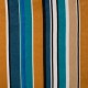 Coupon 3m Tissu Poly Satin Imprimé Rayure Pétrole