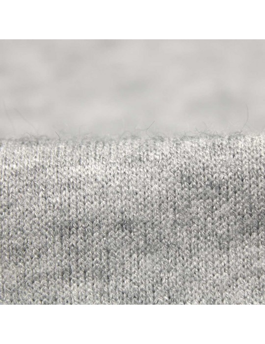 Tissu jersey uni viscose / polyester gris