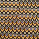 Coupon 3m Tissu Satin Polyester Imprimé Goutte Cognac