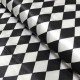 Coupon 3m Tissu Satin Deguisement Arlequin Blanc