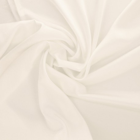 Coupon 3m Tissu Satin Uni Blanc