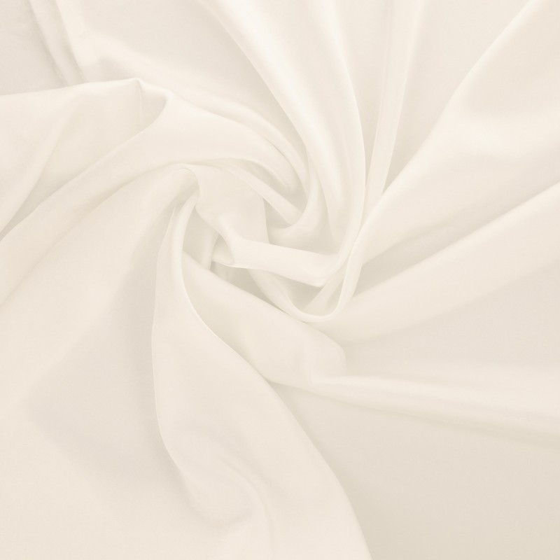 Coupon 3m Tissu Satin Uni Blanc