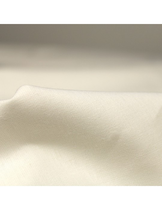 Coupon ameublement coton 3 mètres blanc