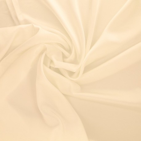 Coupon 3m Tissu Satin Uni Ivoire 