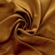 Coupon 3m Tissu Satin Uni Ocre 
