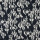 Coupon 3m Tissu Seersucker Imprimé Tache Navy et blanc