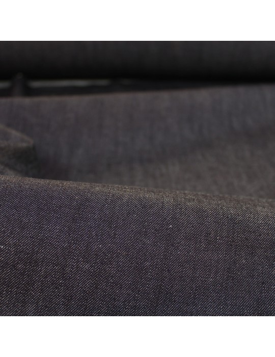Tissu jeans coton noir