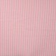 Coupon 3m Tissu Poly Coton Seersucker Rayure Rose Clair
