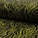 Coupon 3m Tissu Sequin Animal Noir jaune 