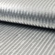 Coupon 3m Tissu Cocktail Rib Argent 