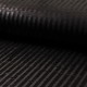 Coupon 3m Tissu Cocktail Rib Noir 