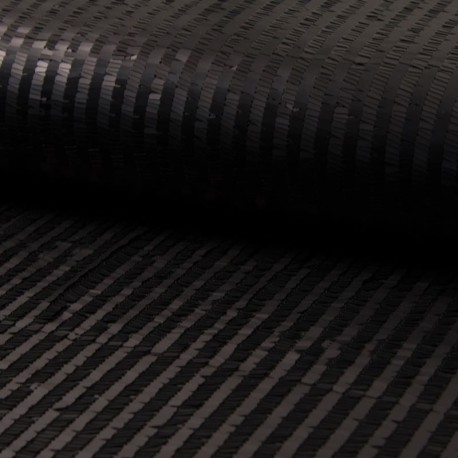 Coupon 3m Tissu Cocktail Rib Noir 