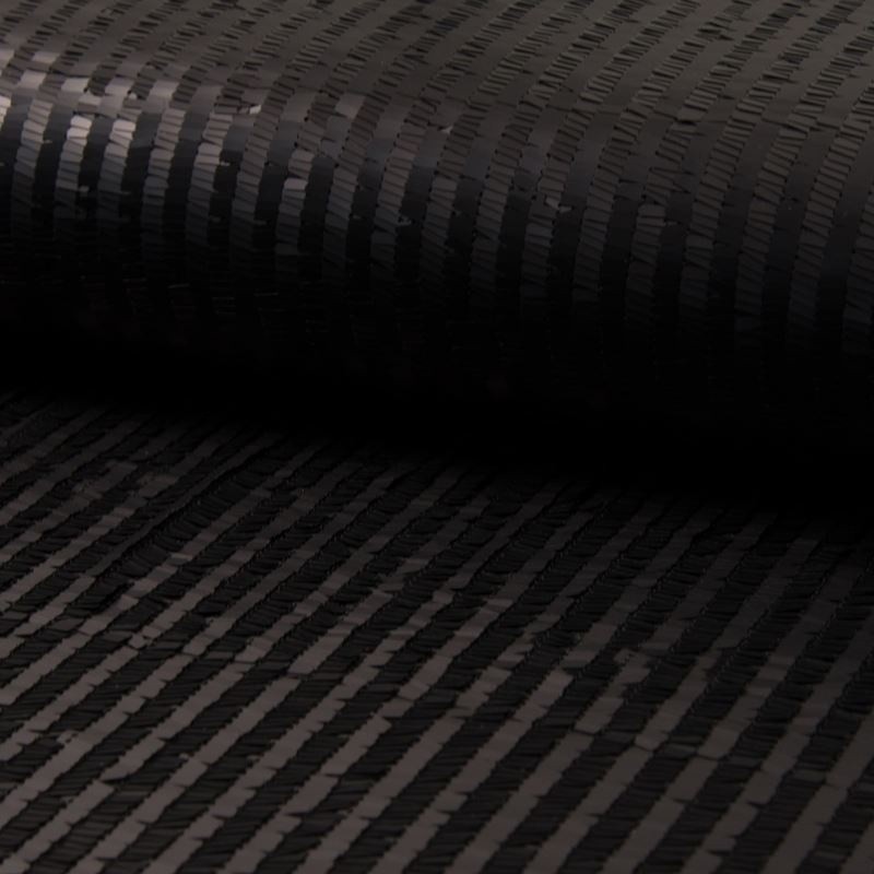 Coupon 3m Tissu Cocktail Rib Noir 