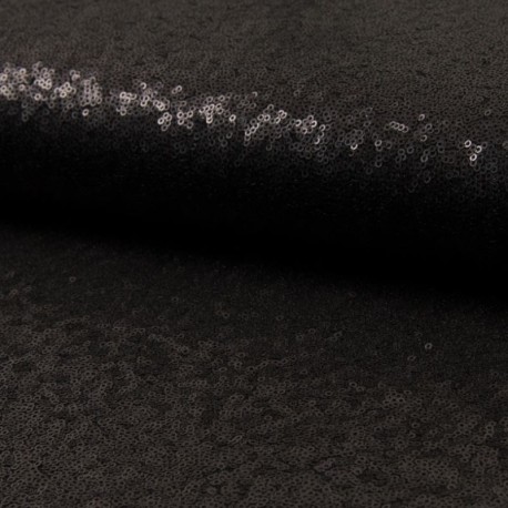 Coupon 3m Tissu Cocktail Katty Noir 