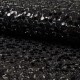 Coupon 3m Tissu Cocktail Nice Noir