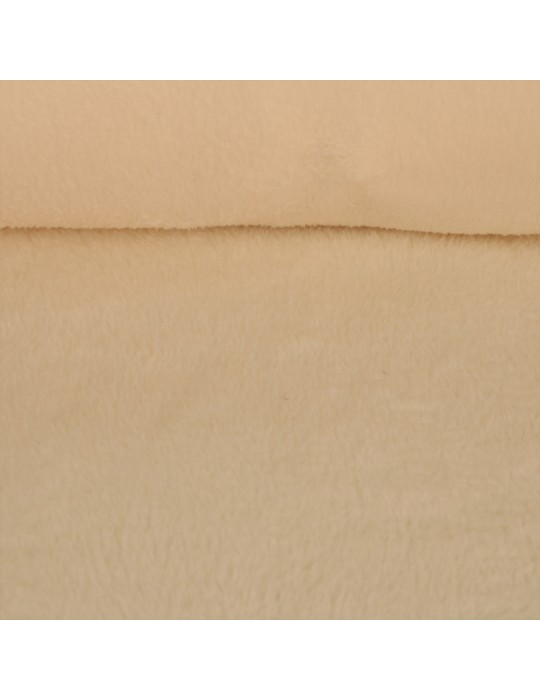 Tissu micro polaire uni blanc