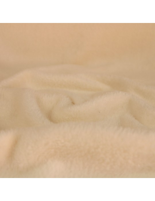 Tissu micro polaire uni blanc