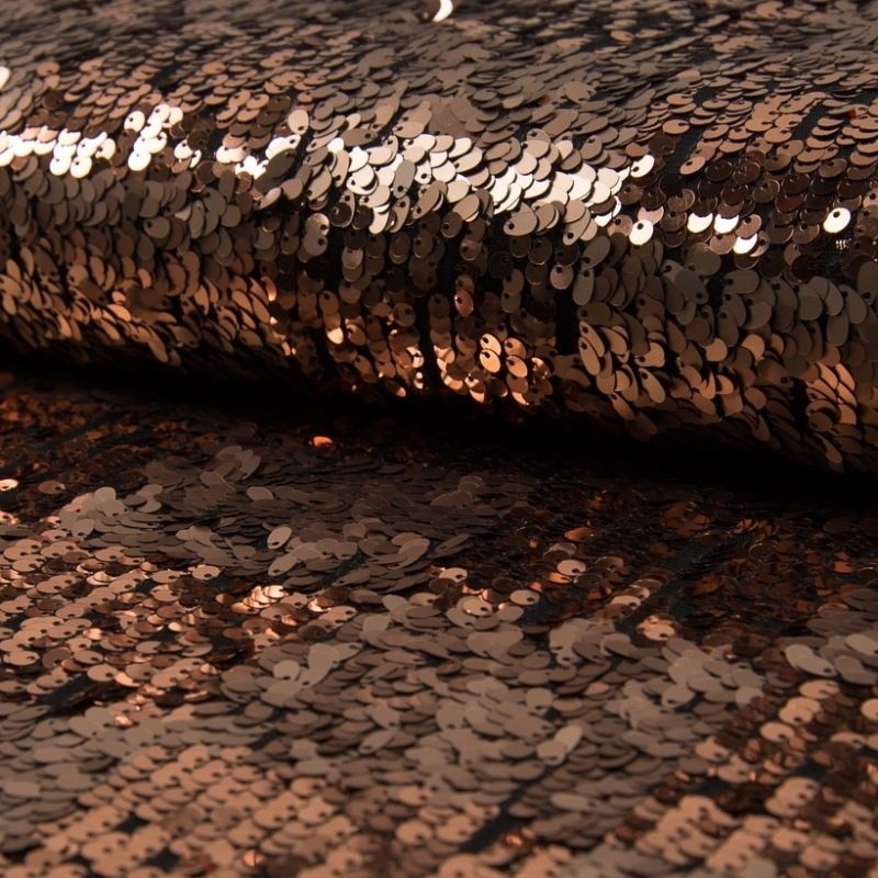 Coupon 3m Tissu Cocktail Belfast Bronze