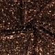 Coupon 3m Tissu Velours Sequin Bronze 