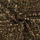 Coupon 3m Tissu Velours Sequin Doré