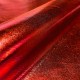 Coupon 3m Tissu Lamé Enduit Rouge 