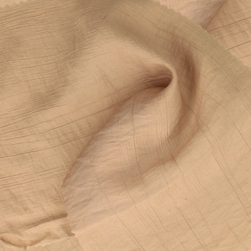 Coupon 3m Tissu Uni Beige 