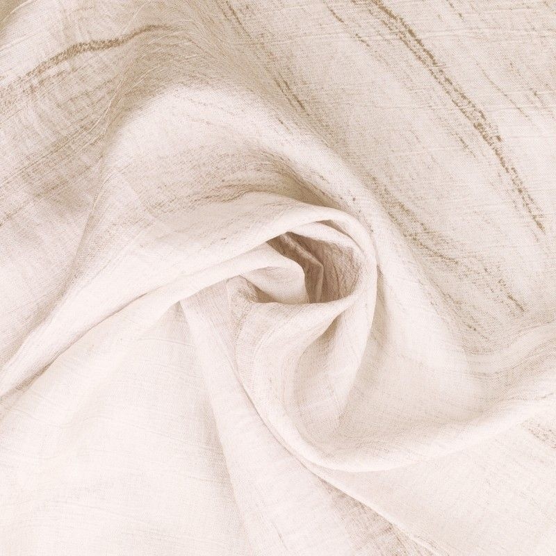 Coupon 3m Tissu Uni Vague Blanc 