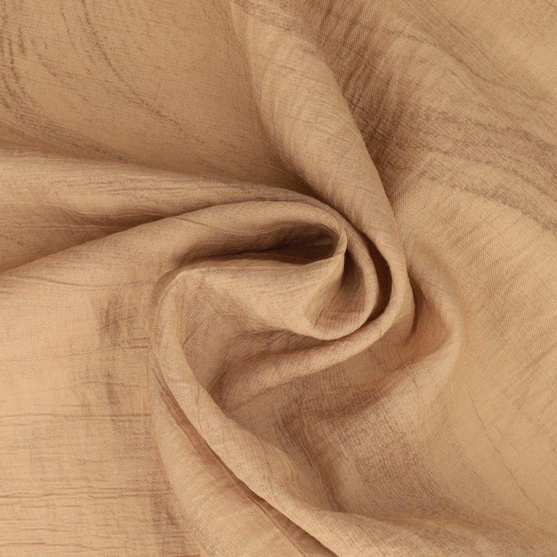 Coupon 3m Tissu Uni Vague Beige