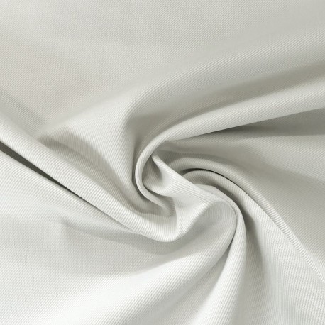 Coupon 3m Tissu Serge Non Feu Grande Largeur Ivoire