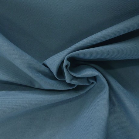 Coupon 3m Tissu Serge Non Feu Grande Largeur Bleu Jean 