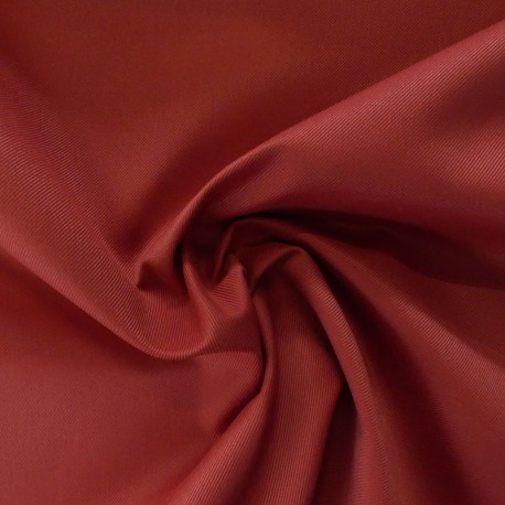 Coupon 3m Tissu Serge Non Feu Grande Largeur Rouge Tandori