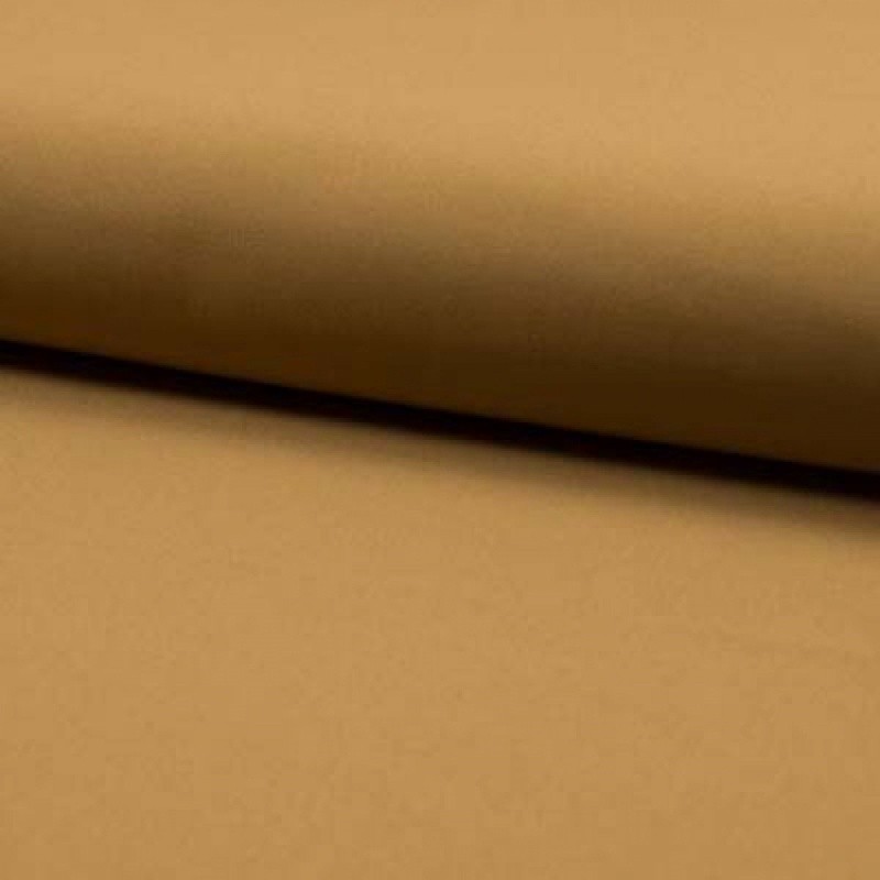 Coupon 3m Tissu Polyester Lourd Elasthane Camel