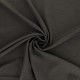 Coupon 3m Tissu Serge Fluide Uni Gris Foncé