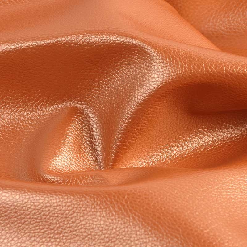 Coupon 3m Tissu Simili Karla Star Cuivre 