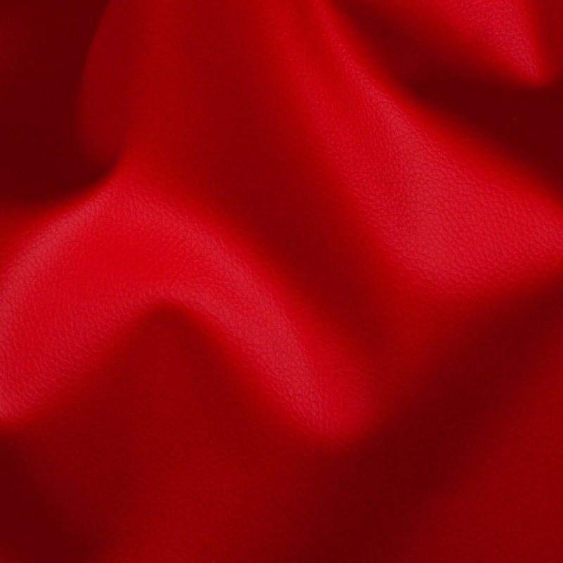 Coupon 3m Tissu Simili Karla Rouge