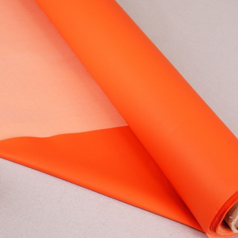 Coupon 3m Tissu Simili Karla Orange