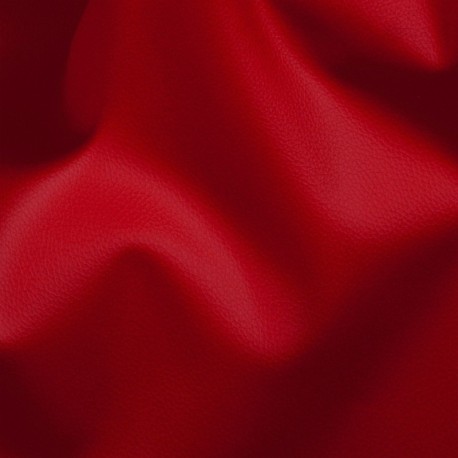 Coupon 3m Tissu Simili Karla Rouge 